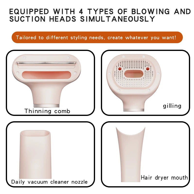 New Pet Hair Dryer Blowing Comb Strong Wind Dog Grooming Brush Cool Air Drying Professional Home Pet Care