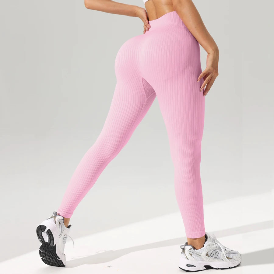 Calça Legging Esportiva Feminina Sem Costura Para Yoga Com Controle de Barriga Roupa Esportiva Feminina Legging de Academia Calça Feminina Fitness Roupa Feminina