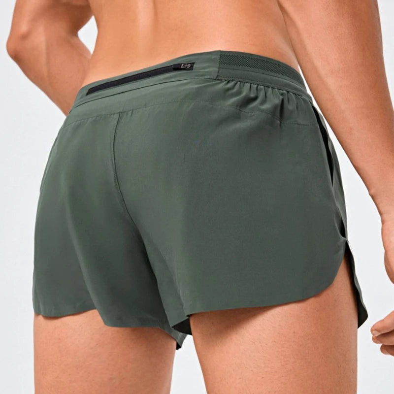 Shorts Esportivos Masculinos de Corrida para Academia com Forro Anti-escape Secagem Rápida para Treino Fitness Corrida Calça Flecha