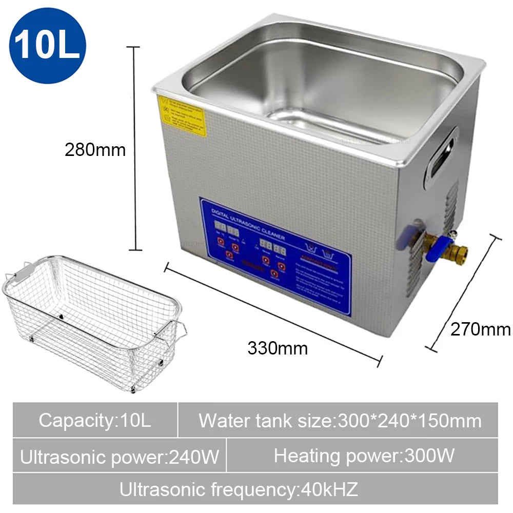 Ultrasonic Cleaner 2L 3L 6L 10L Ultrasound Bath for Glasses Jewelry Lens Board Cleaner Ultrasonic Washing Machine Dishwasher