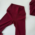 Calças de Ginástica Femininas para Yoga Cós Alto Sensação de Nudez Corrida Ciclismo Leggings Respiráveis Esportivas Sem Costura Elásticas Fitness Yoga
