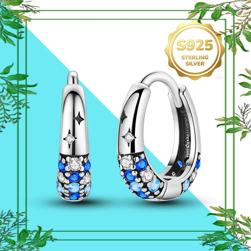 Brincos Femininos Pendentes 100% Genuínos em Prata Esterlina 925 Hipoalergênicos Luxuosos Elegantes Joia Fina Presente de Aniversário para Ela