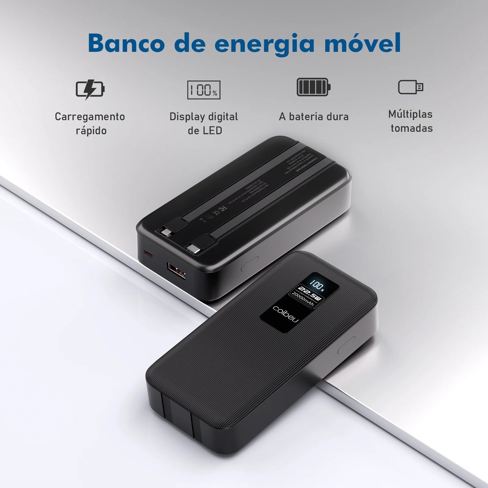 Portable Power Bank 20000mAh Type-C USB