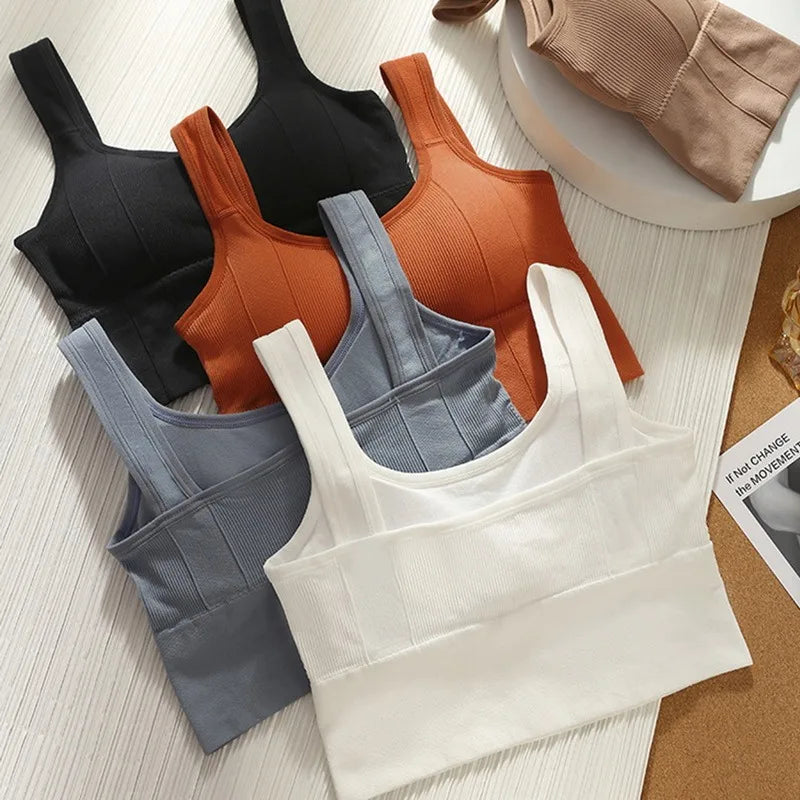 Sutiã Esportivo Respirável Anti-Suor Fitness Top Feminino Sem Costura Yoga Sutiã Shockproof Crop Top Push Up Sutiã Esportivo Top de Ginástica