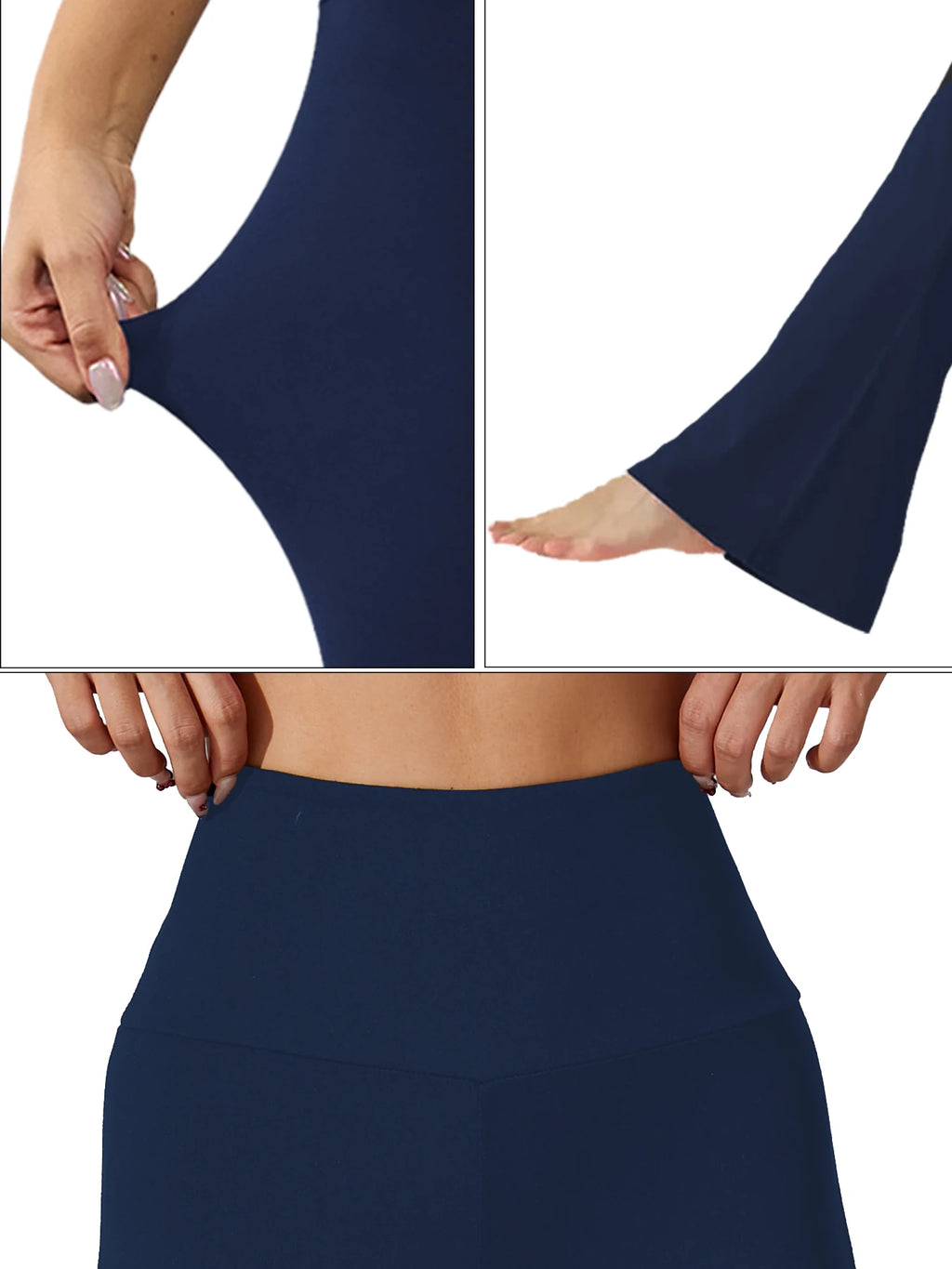 Women's Super Soft Flare Pants High Waisted Tummy Control Workout Yoga Leggings Bell Bottoms