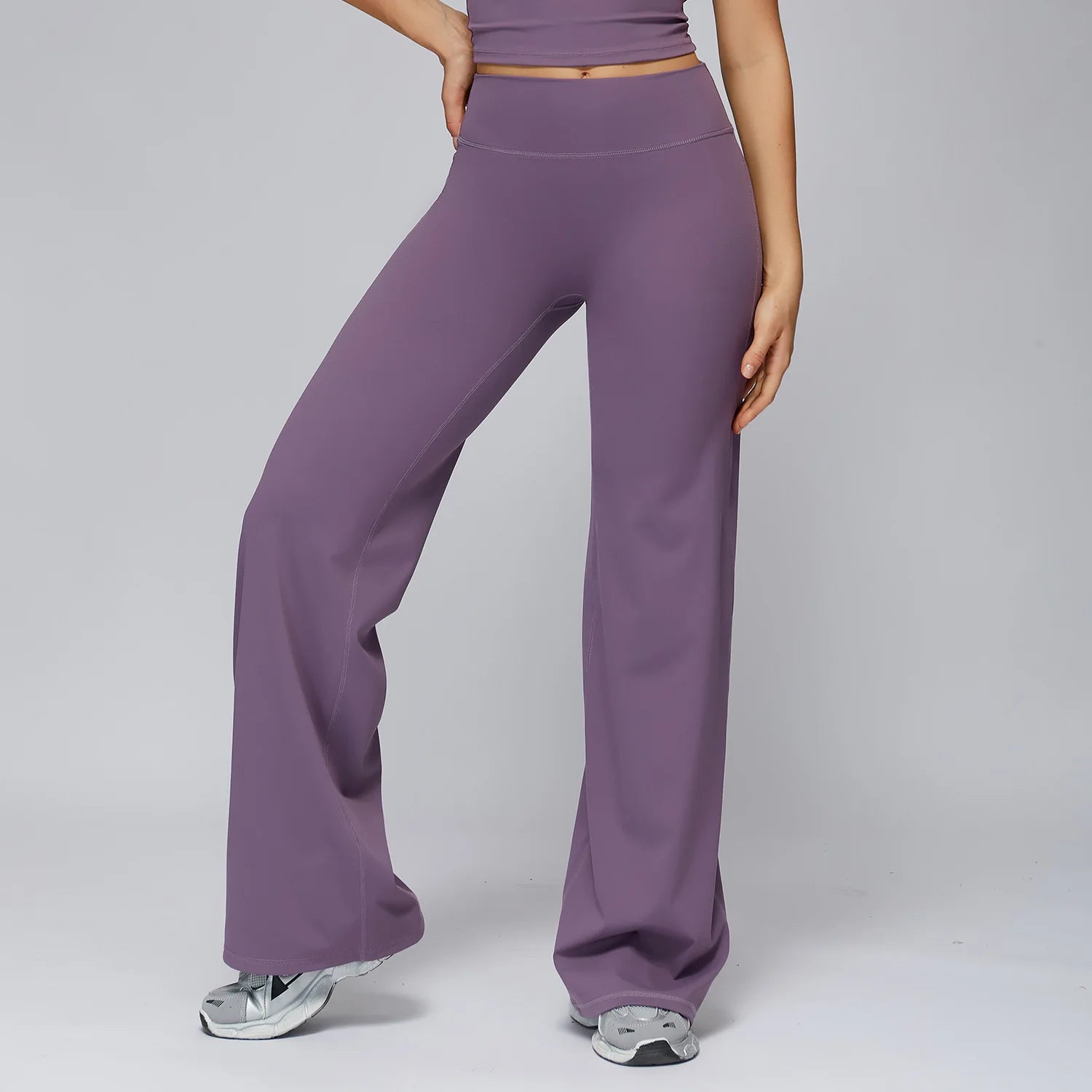 Gym Flared Pants Leggings Workout Woman ECO High Waist Butt Lifting Yoga Trousers Pilates Dance Fitness Bell-Bottom Pants