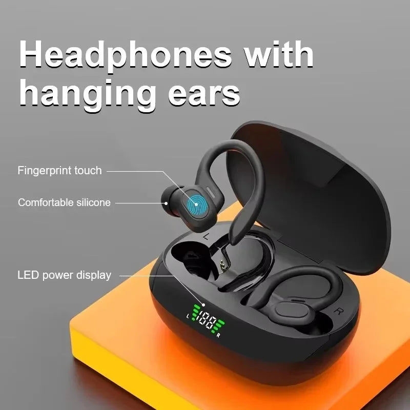 Fones de Ouvido Sem Fio Originais Fones de Ouvido Ture Wireless Intra Auricular Esportivo HiFi Estéreo À Prova D' Água Headset Com Microfone TWS