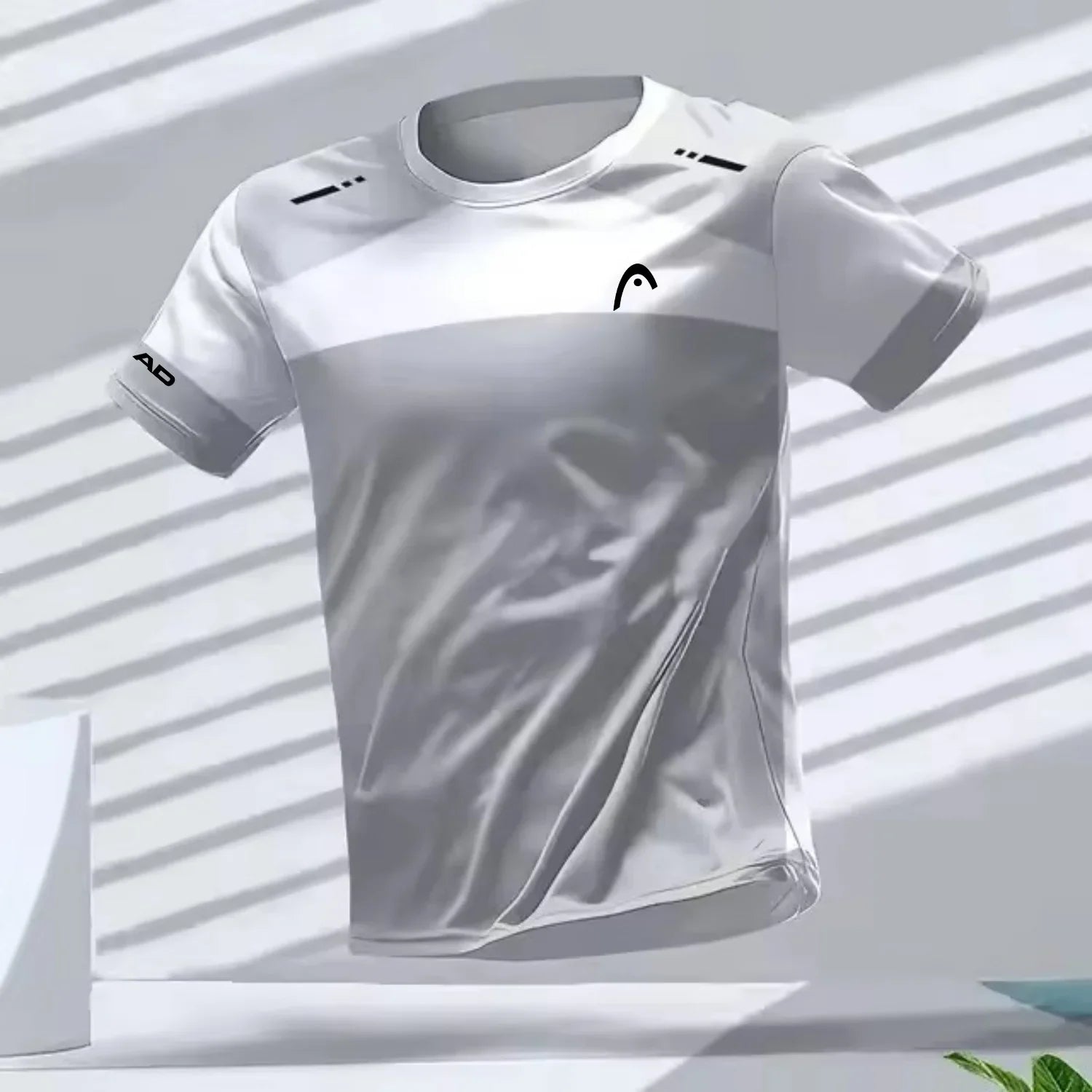 Camisetas Masculinas Esportivas para Corrida ao Ar Livre Treino Secagem Rápida Respirável Gola Redonda Manga Curta Casual Fashion Solta