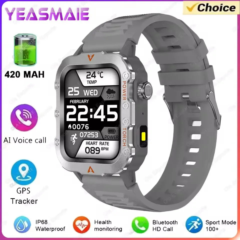 Military Smart Watch GPS Heart Rate Sleep Waterproof