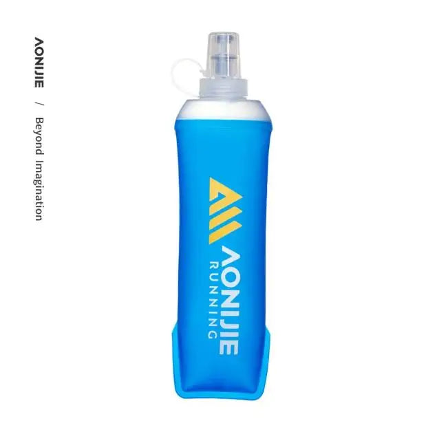 AONIJIE 250ML 600ML Foldable Silicone Soft Flask Water Bottle for Outdoor Sport Traveling Running Kettle Hydration Pack Bag Vest