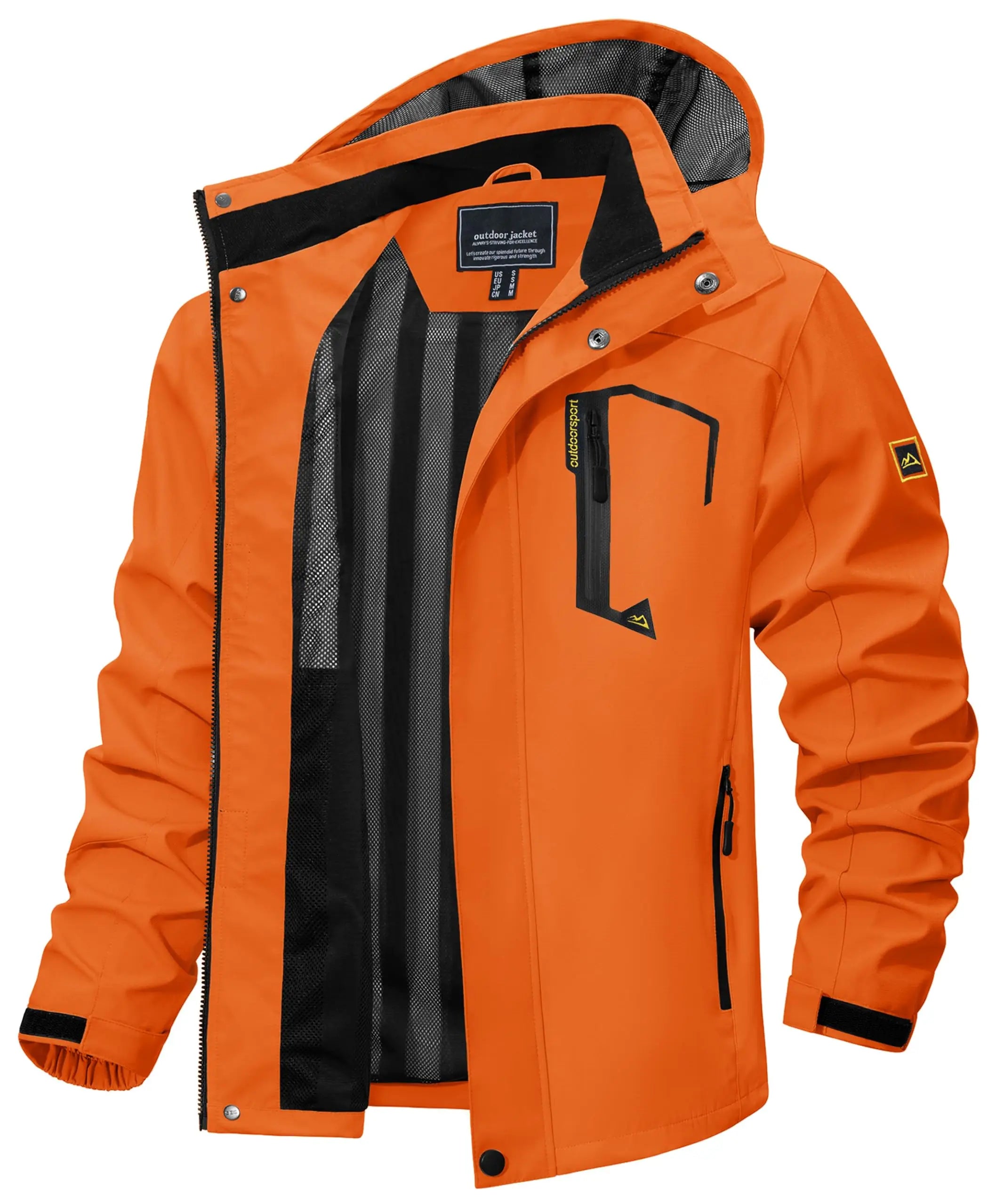 Tacvasen Jaquetas Leves Masculinas de Primavera Outono, Forro de Malha, Jaqueta de Chuva Impermeável, Jaqueta Masculina para Pesca ao ar Livre, Caminhada, Quebra-vento
