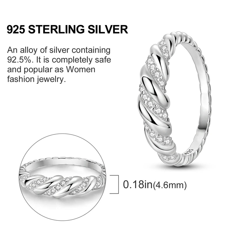 2026 Novas Alianças de Prata 925 Zircônia Brilhante Anéis CZ Anéis Para Mulheres Casamento Original Joias Finas Acessórios Presentes