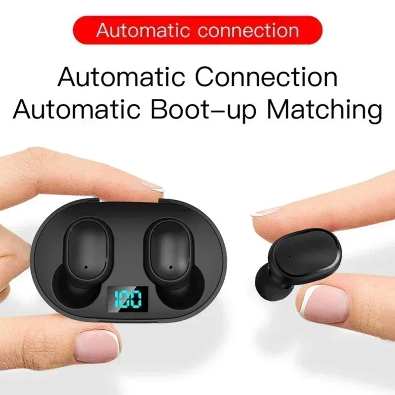 E6S TWS Bluetooth Earphones Wireless Bluetooth Headset Noise Cancelling Headsets with Microphone Headphones for Xiaomi Huawei