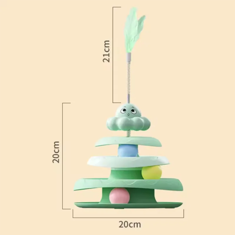 Brinquedos para animais de estimação: bola de três camadas para gatos, plataforma giratória para gatos em formato de polvo, brinquedo para provocar gatos para aliviar o tédio, jogo divertido de quebra-cabeça, suprimentos para animais de estimação