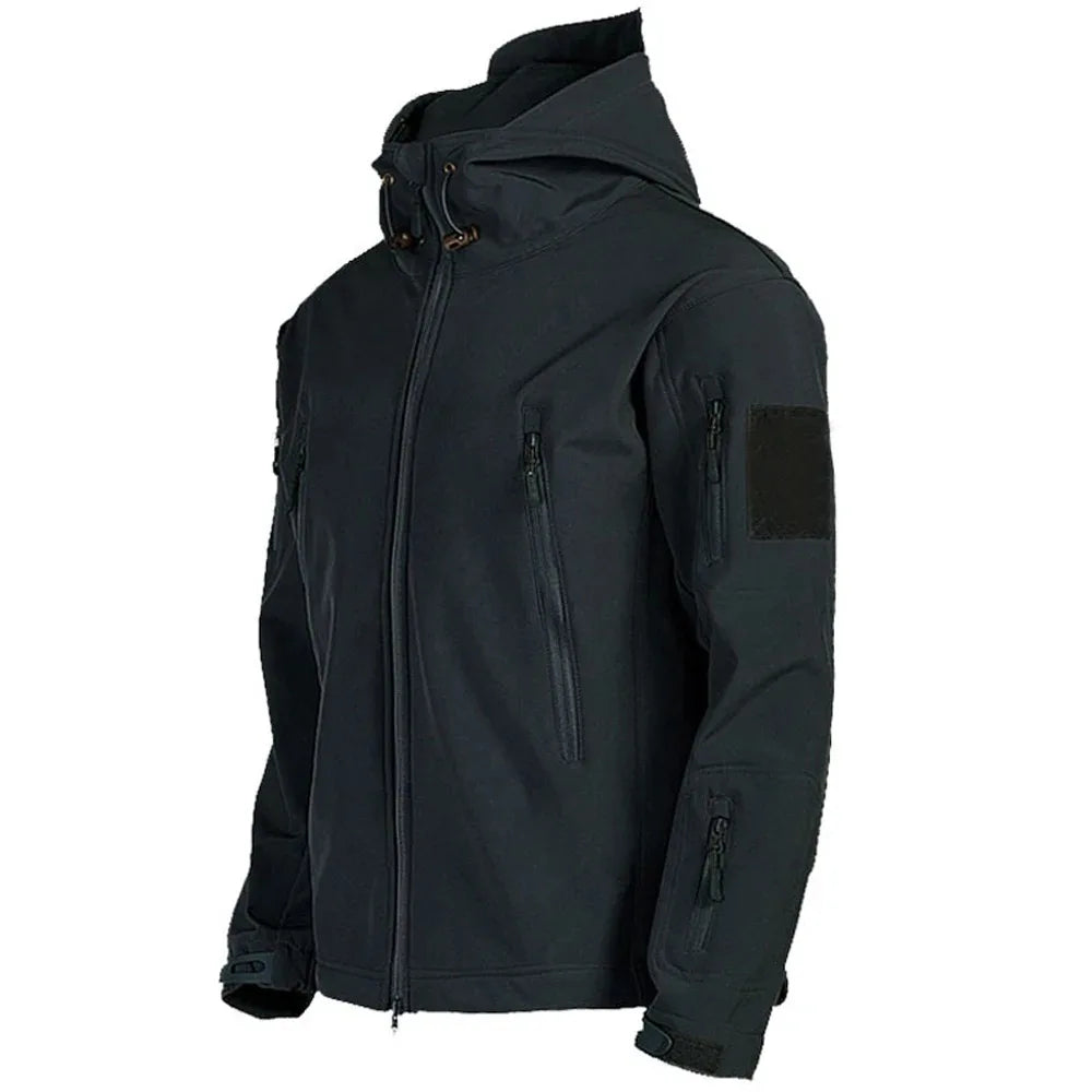 Jaqueta Tática Softshell Corta Vento Impermeável Masculina Shark Skin