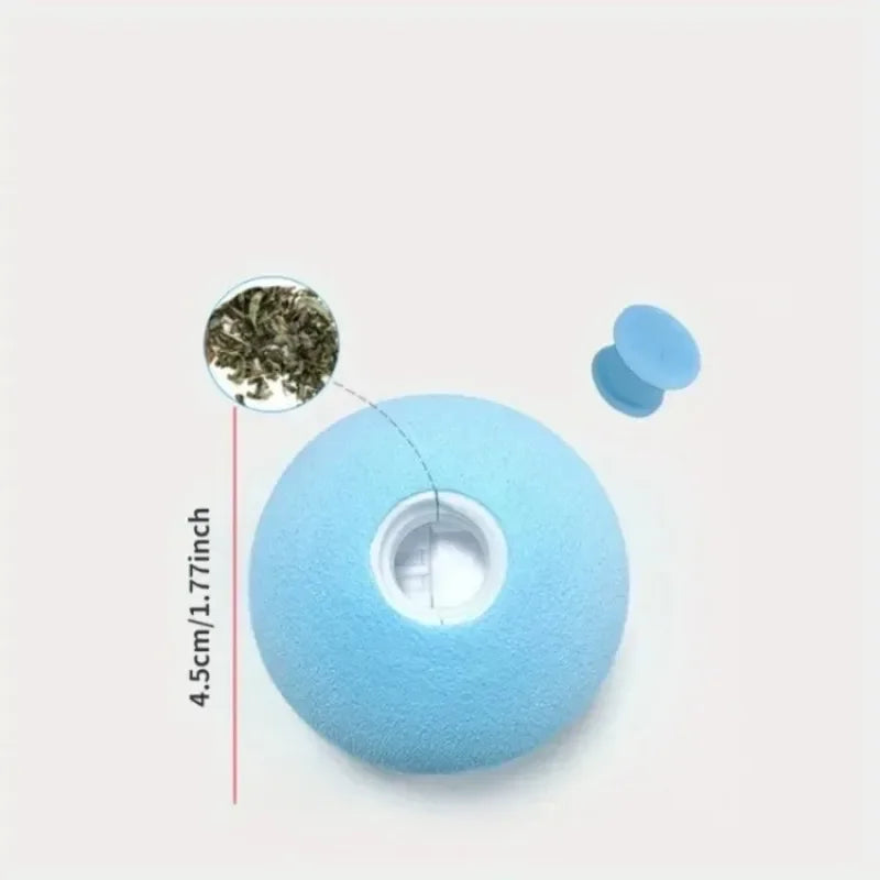 3PCS Cat Vocal Toys Gravitational Purring Ball Catnip Teasing Cat Balls Bird Chirping Self-hearing Artefacts Cat Accessories