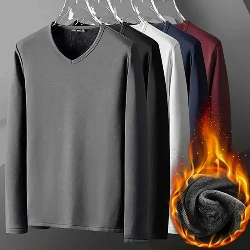 Camiseta Aveludada Masculina — Quentinha e Estilosa para o Inverno