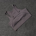 Sutiã Esportivo Vazado Sexy Fitness Academia Feminino Push Up Alto Impacto À Prova de Choque Roupa Íntima Top Curto Nu Mujer Sutiã de Yoga Feminino para Treino