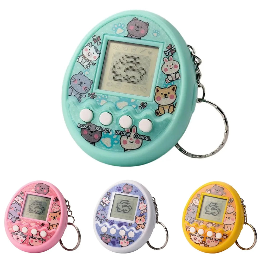 Brinquedo Eletrônico Tamagotchi Virtual em Russo Original Alemão Espanhol Polonês, Brinquedos de Animais Digitais Pixel para Crianças