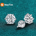 Brincos de Moissanite em Prata 925