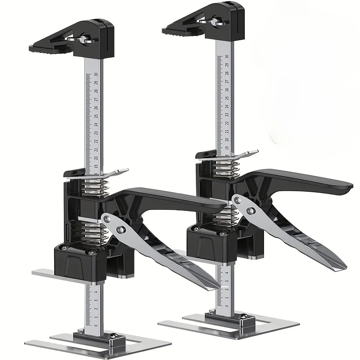 2 PCS Labor Saving Arm Tool-15.5 inch Portable Height Adjustable Lift Jack,Precision Clamping Hand Device for Drywall,Tile Locat
