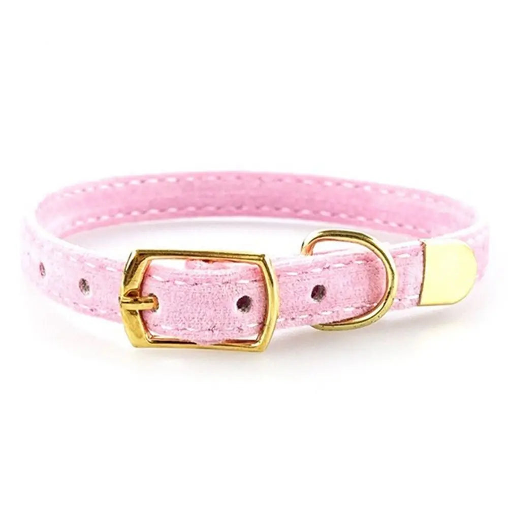 Cute Flocked Cloth Cat Collars Adjustable with Or Without a Bell Cat Tie Durable Pet Supplies Cat Dog