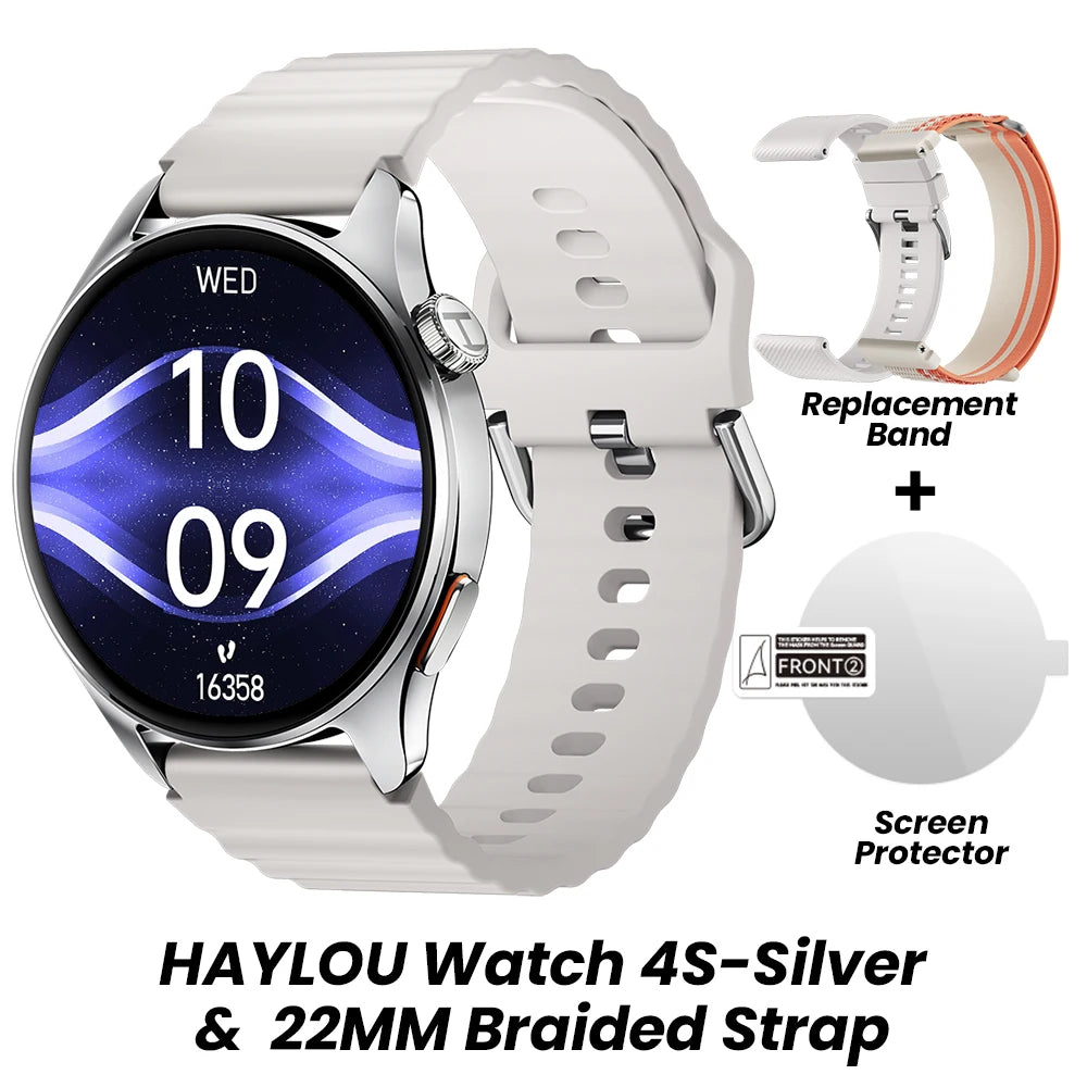 HAYLOU Watch 4S GPS AMOLED 1.43 5 Satellite 120+ Sports
