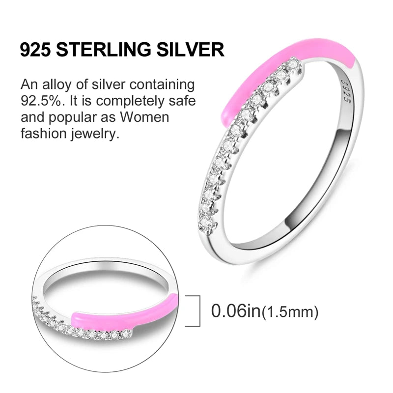2026 Novas Alianças de Prata 925 Zircônia Brilhante Anéis CZ Anéis Para Mulheres Casamento Original Joias Finas Acessórios Presentes