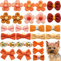 10/20PCS Filhote Bows com Rubber Bands Candy cor Pet Cachorro Hair...