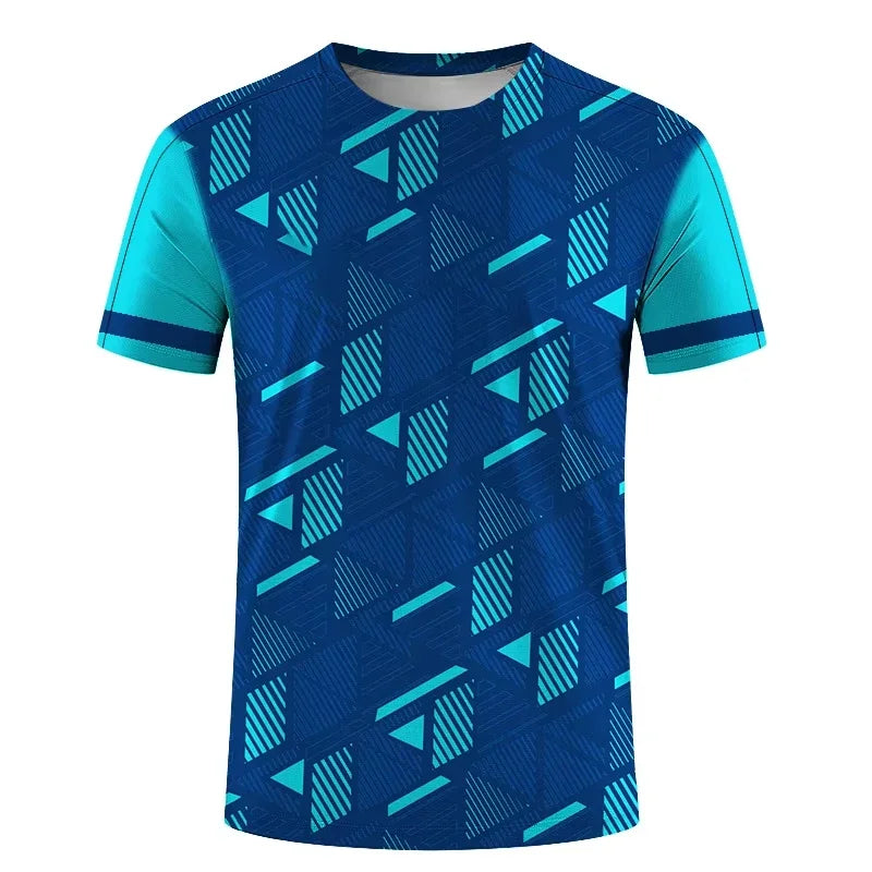 Simple Fashion Sports T-shirts For Men Summer Outdoor Short Sleeve 3D Printed T Shirts Casual Loose Running Fitness Tees Tops