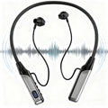 Sem fio Headset 5.3 Neck Strap Headset Gaming LED display Stereo...