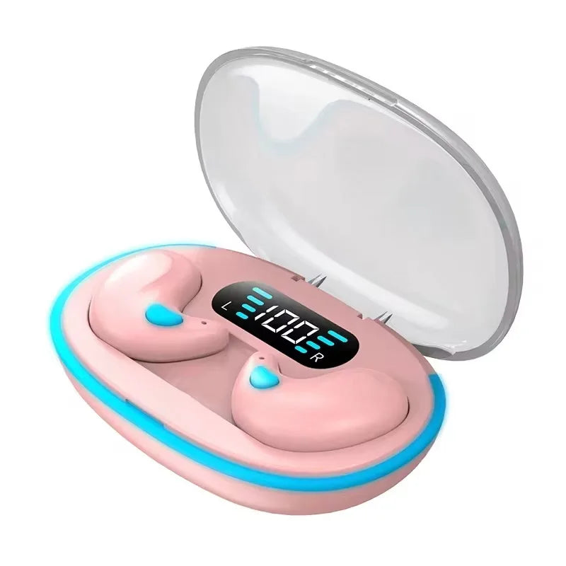 Fones de Ouvido Sem Fio Bluetooth X55 com Gancho de Orelha Fones Bluetooth Graves Redução de Ruído Fones de Ouvido Estéreo HiFi
