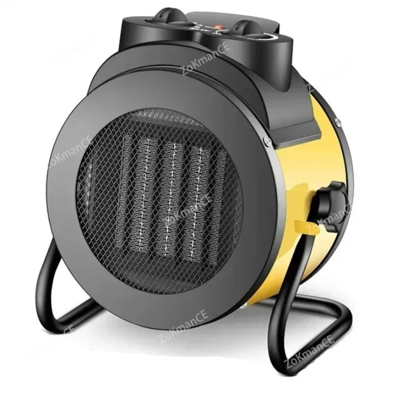 Aquecedor Elétrico Portátil Industrial, Soprador de Ar Quente Natural Ajustável, Radiador Térmico, Aquecedor de Ar.