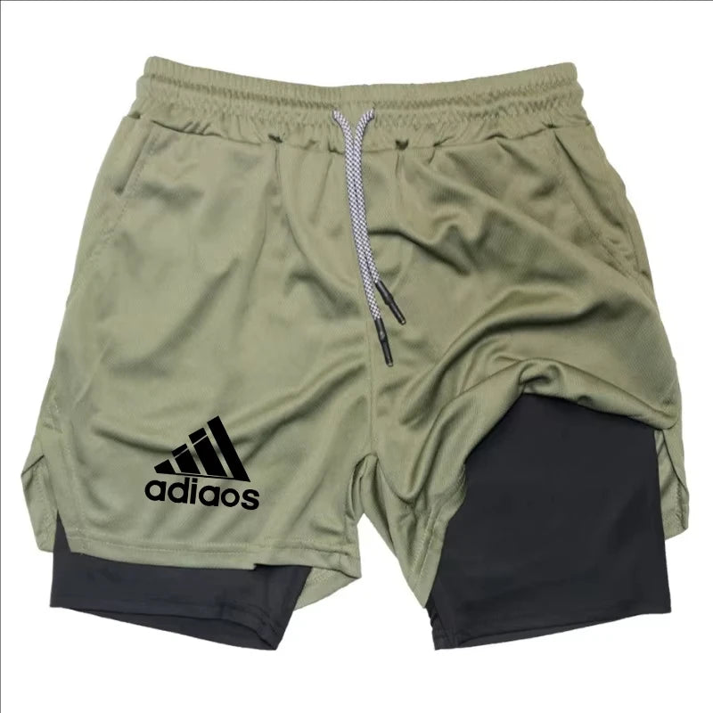 Men's compression shorts running training sports shorts summer gym...
