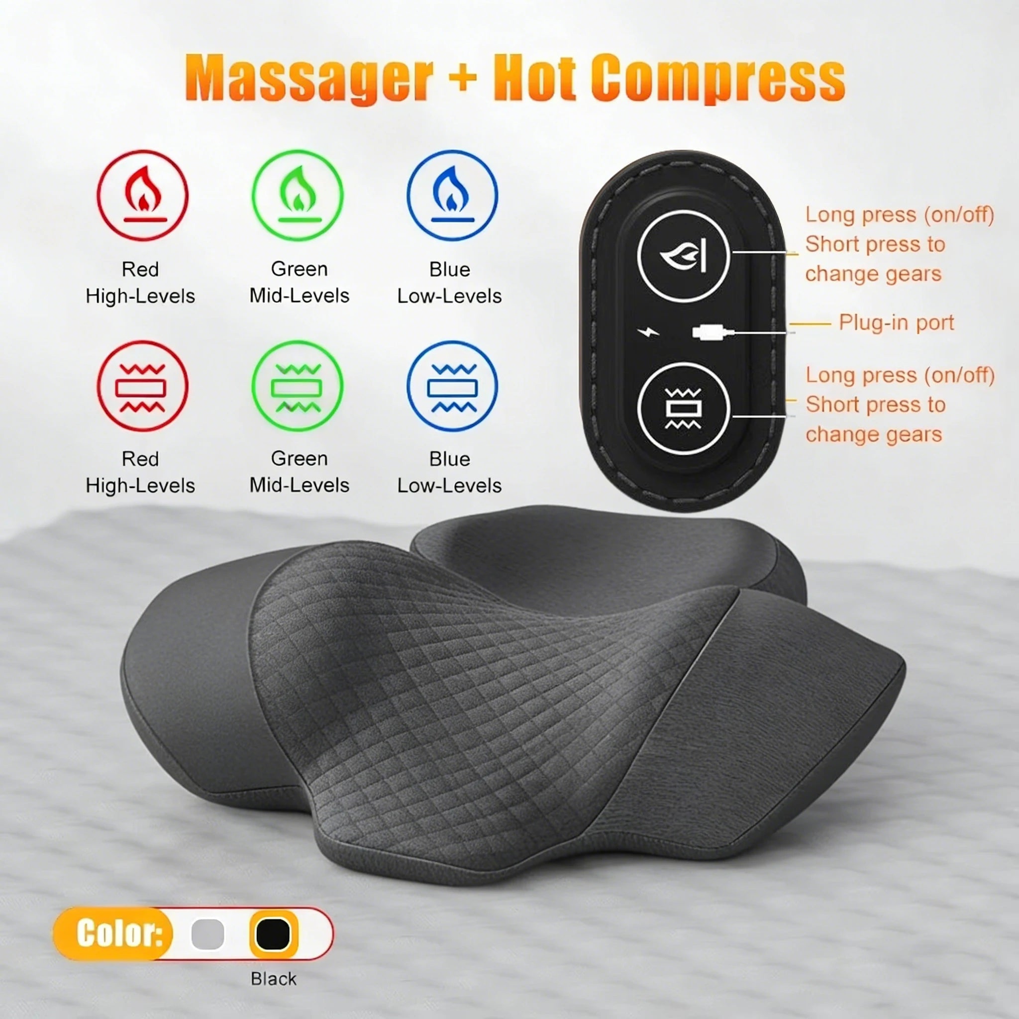 Massageador Elétrico — Relaxamento Profundo para Músculos Cansados