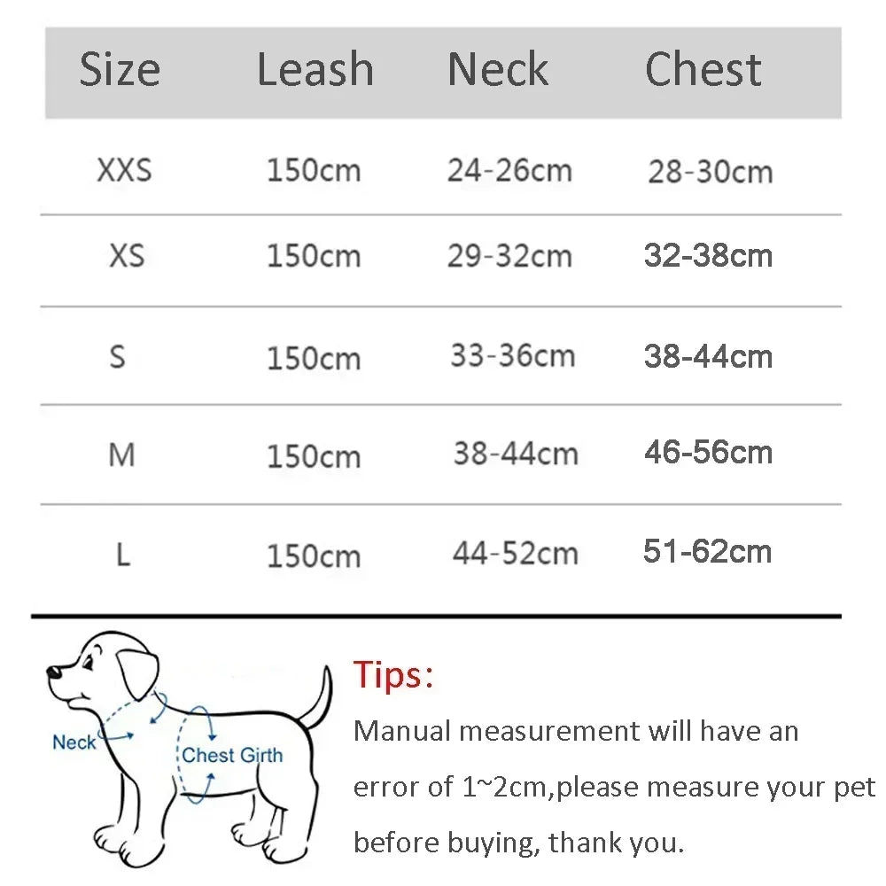 Conjunto de Coleira e Peitoral para Cães Pequenos Bulldog Francês Chihuahua Pug Coleira de Caminhada ao Ar Livre Coleira Ajustável para Filhotes de Cachorro e Gatos