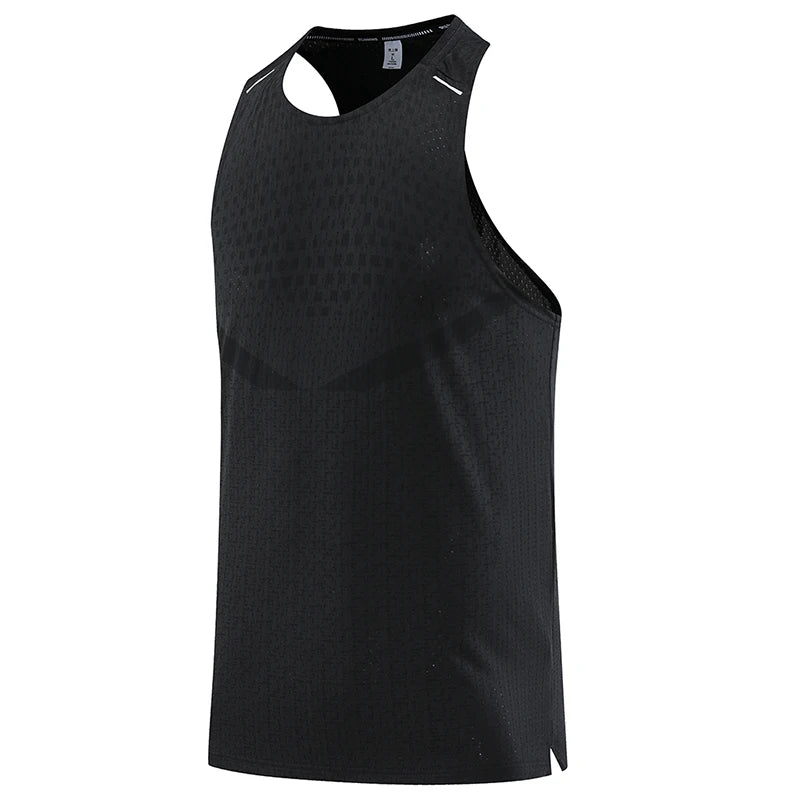 Regata Masculina Esportiva para Academia, Malha Respirável, Atletismo, Verão, Praia, Viagem, Camiseta Interna, Treino de Basquete, Moda, Corrida