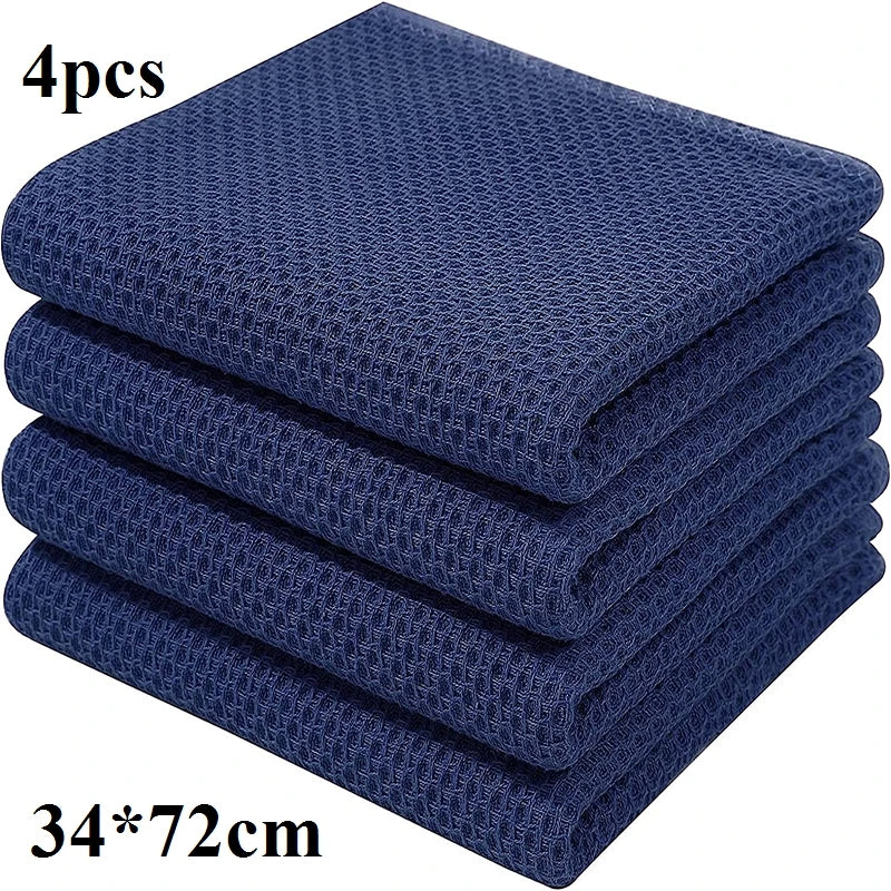 Homaxy 4/6Pcs Cotton Cozinha Towels Ultra Macio Dishcloth Magic...