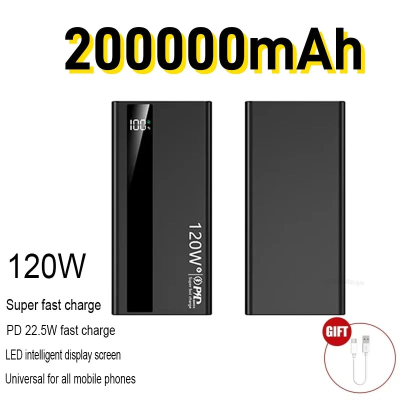 Power Bank 500000mAh 120W Fast Charging Large Capacity Long Endurance