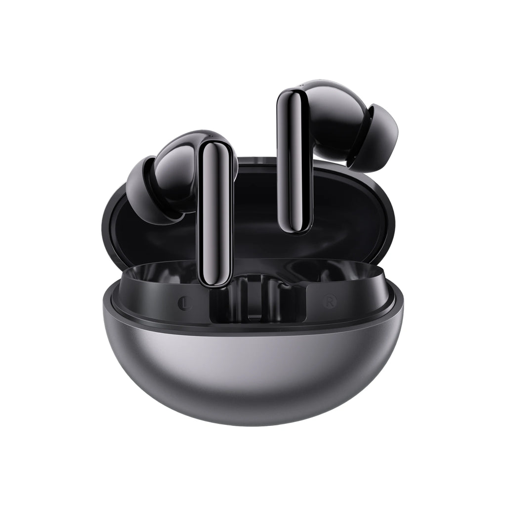 Fones de ouvido sem fio HAYLOU Flowbuds N55 ANC adaptativo de 54dB Bluetooth 6.0 Áudio LDAC Hi-Res 6 microfones para chamadas HD Reprodução de 40H IPX5