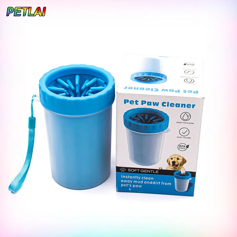 Copo limpador de patas de cachorro, gira para limpeza profunda, para casa, copo para limpar patas de gato, para lama suja, copo automático de lavar patas de animais de estimação