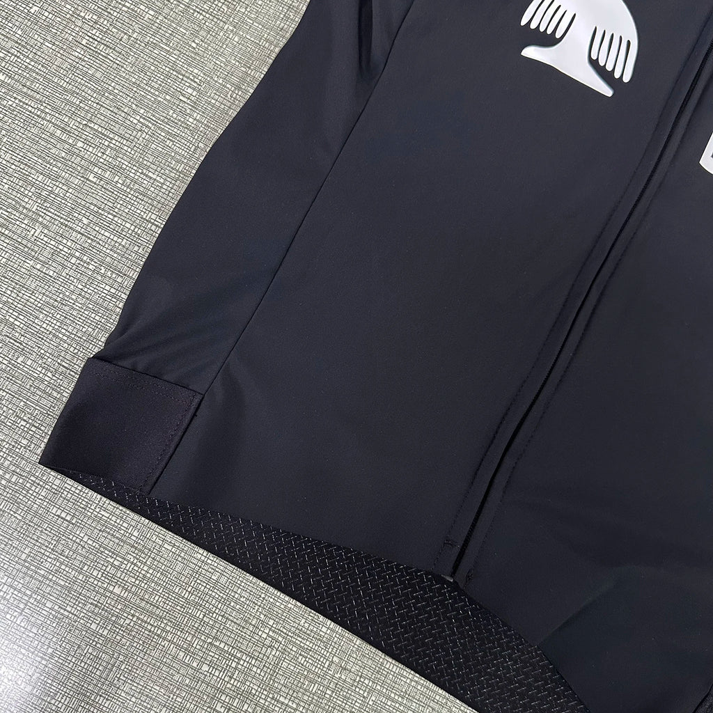PIMMER 2025 Camisa de Ciclismo Preta Slim Fit Secagem Rápida Respirável Maillot Profissional para Homens e Mulheres Top de Ciclismo com Design Atraente