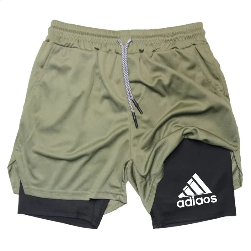 Men's compression shorts running training sports shorts summer gym...