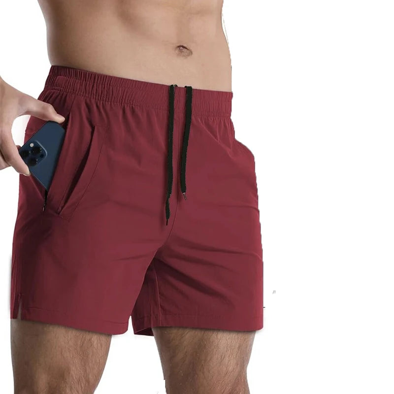 Shorts Masculinos de Corrida Academia Fitness Esporte Secagem Rápida Treino Academia Fitness Jogging Calção Verão