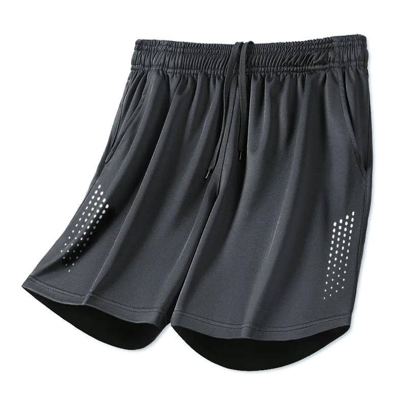 Shorts Masculinos de Corrida Estampa Listrada Solto Basquete Academia Respirável Fitness Treino