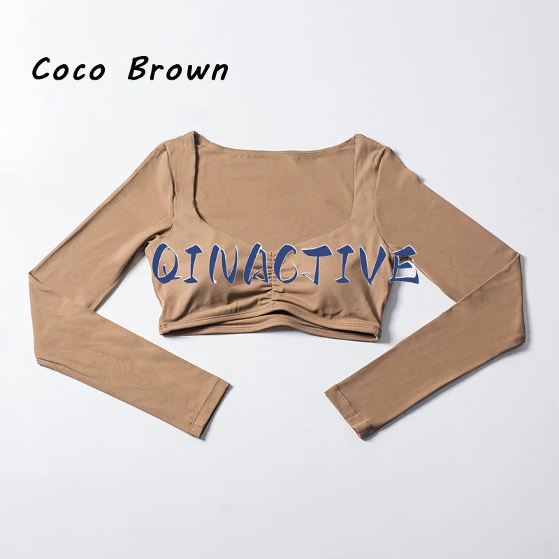 Top Cropped Manga Longa Feminino — Estilo e Performance no Treino