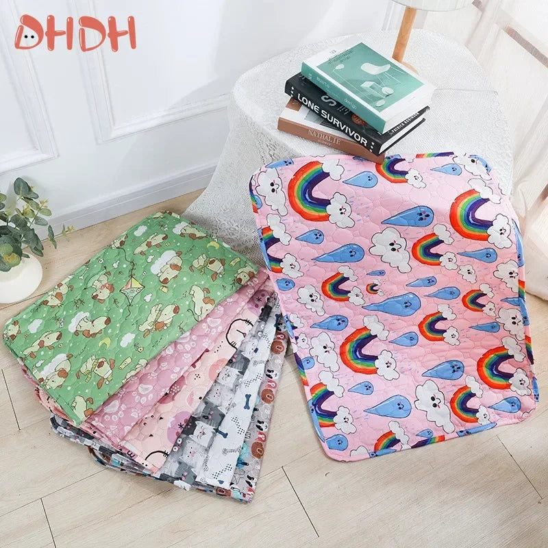 Washable Pet Pee Pad Pet Diaper Mat Reusable Mats For Dogs Dog Bed Urine Washable Dog Training Pad Four Seasons Pet Mat Cover