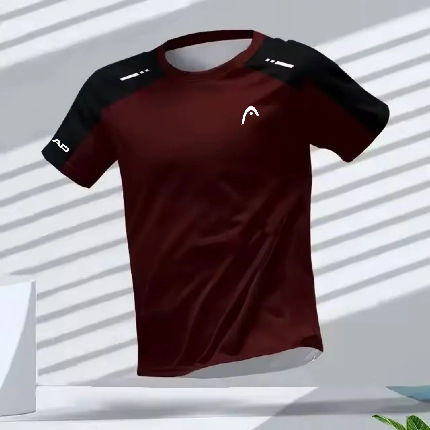 Camisetas Masculinas Esportivas para Corrida ao Ar Livre Treino Secagem Rápida Respirável Gola Redonda Manga Curta Casual Fashion Solta