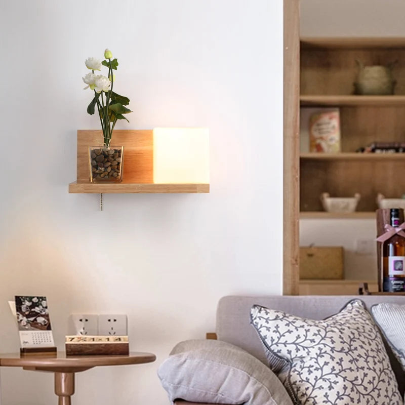 WonderNest Wood Wall Lamp White LED 12W