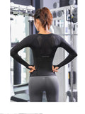 Top Fitness Sem Costura Manga Longa — Suporte e Estilo no Treino